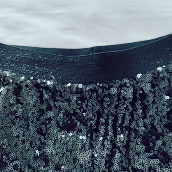 Black sequined leggings, size L - Picture 3 of 5